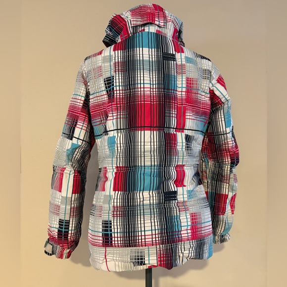 686 Women’s Plaid echo insulated ski jacket - Picture 2 of 7